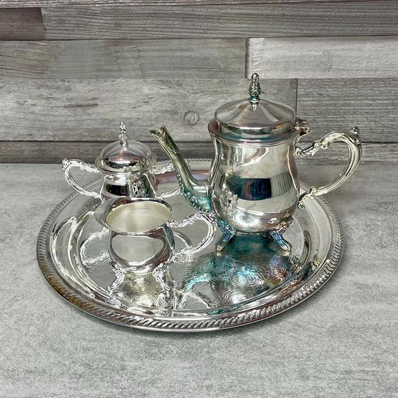 Princess Gold ezüst színű 4 db-s kávéskészlet