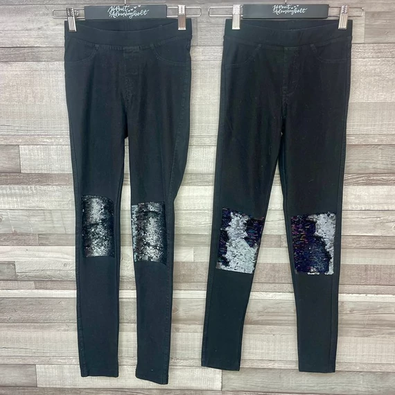 H&amp;M fekete jeggings szett 140-146
