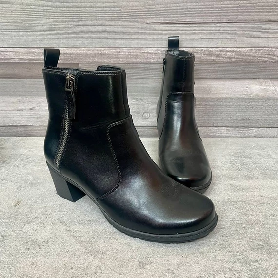 Easy Street fekete magassarkú bokacsizma 5 1/2