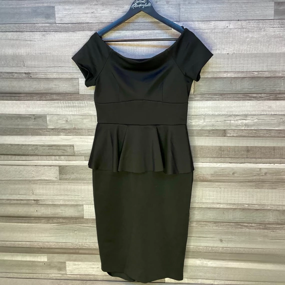 Papaya Weekend fekete alkalmi ruha UK 14