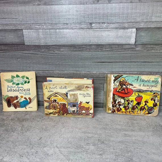 Móra retro mesekönyv csomag: Bálint Ágnes: Labdarózsa; A part alatt leporelló;A tücsök meg a hangyák