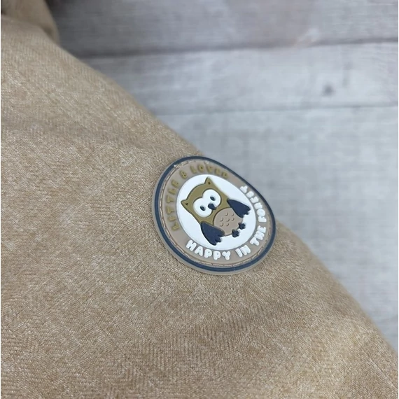 C&A bundás bélelt kisfiú kabát szőrmés kapucnival, 80