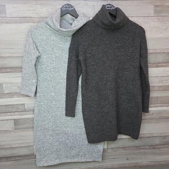 Orsay és Only garbós szürke tunika szett, XS, 36