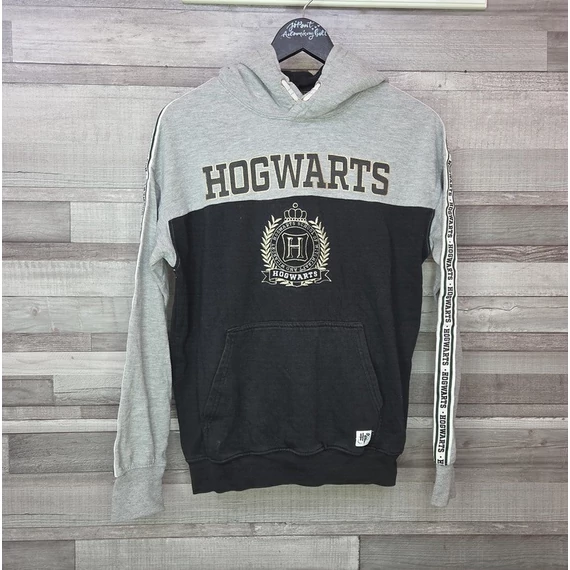 H&M Harry Potter Hogwarts szürke-fekete fiú pulóver, 158/164