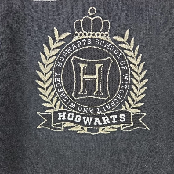 H&M Harry Potter Hogwarts szürke-fekete fiú pulóver, 158/164
