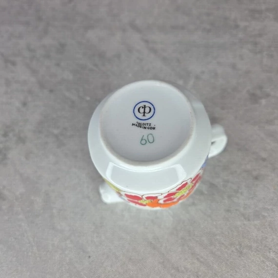 Colditz bogyómintás német porcelán kávéskészlet