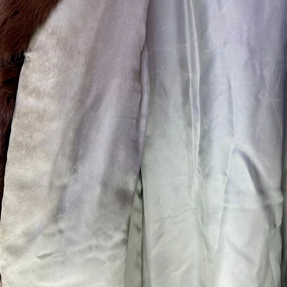 Kék szőrme szőrmefeldolgozó gyár: Eredeti puha szőrmebunda 40