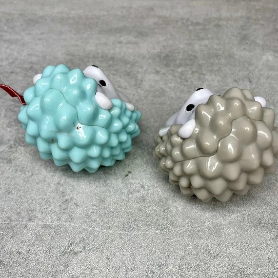 Fisher Price műanyag süni csörgő játék szett