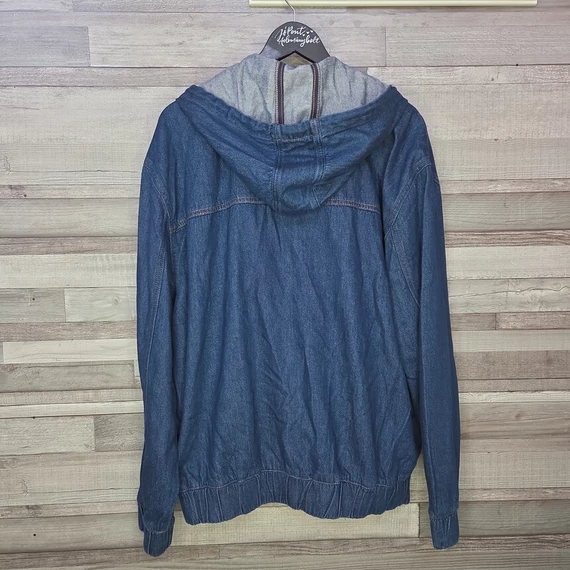 Bonprix cipzáras, kapucnis férfi farmerdzseki, 52/54