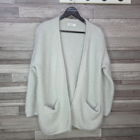 Daphnéa szürke kötött női akril kardigán, S