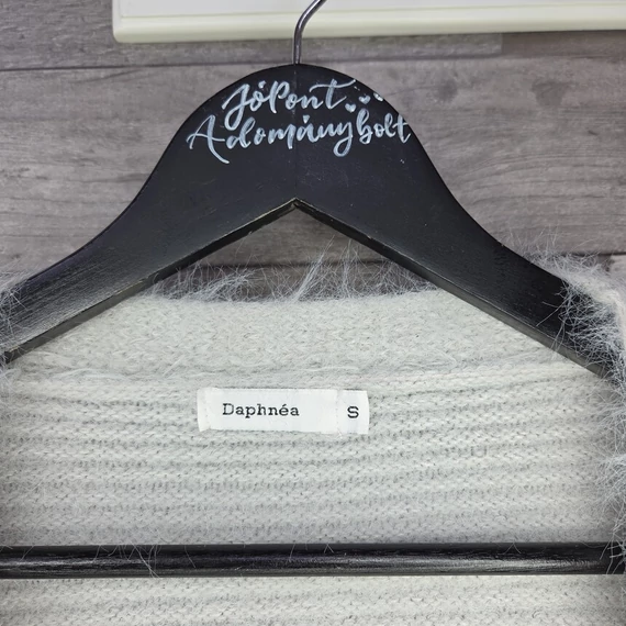 Daphnéa szürke kötött női akril kardigán, S