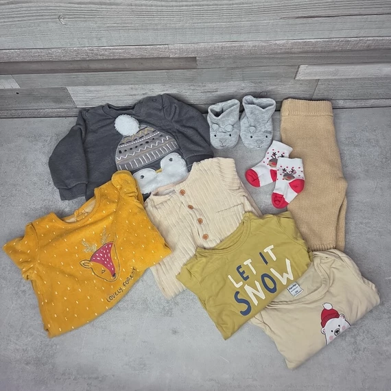 Fred&Flo Reserves vegyes téli babaruha szett, 6-9 hós