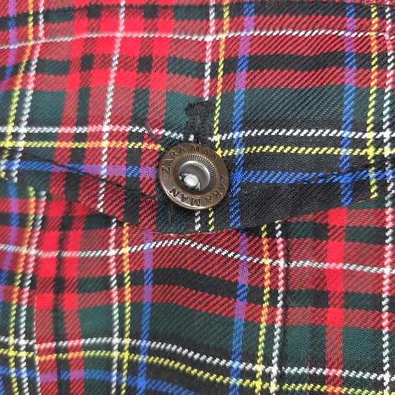 ZARA kockás férfi átmeneti dzseki, XL