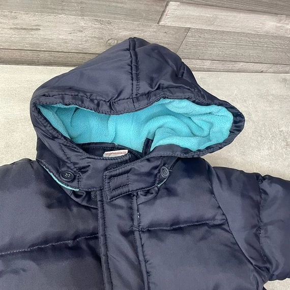 J.f.b. sötétkék kisfiú kabát Fidini balaklavával 12-18 hó