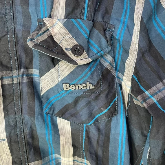 Bench kék kockás ing szerű vékony dzseki L