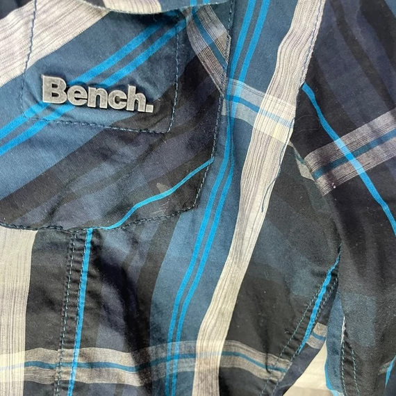 Bench kék kockás ing szerű vékony dzseki L