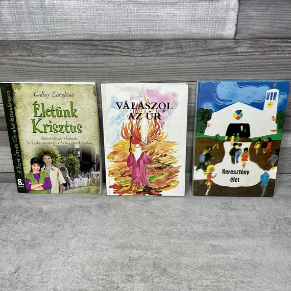 Életünk Krisztus; Válaszol Az Úr; Keresztény élet, gyerek hittan könyvcsomag