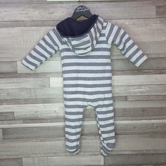 Bluezoo csíkos kisfiú kezeslábas, 18-24 hó