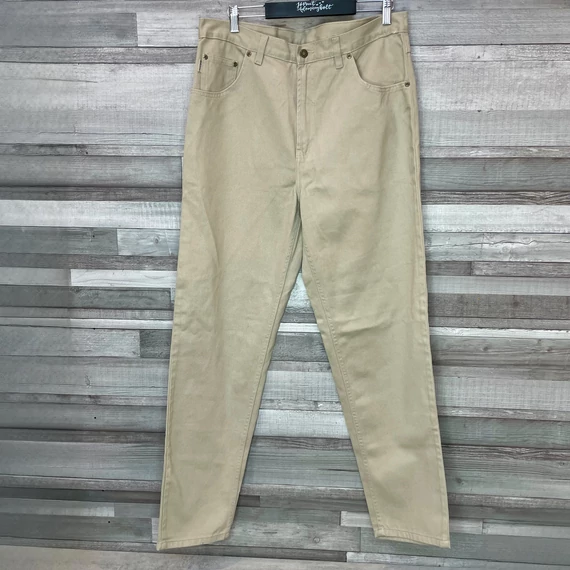Camargue Herren Twill-Jeans férfi bézs farmernadrág 50