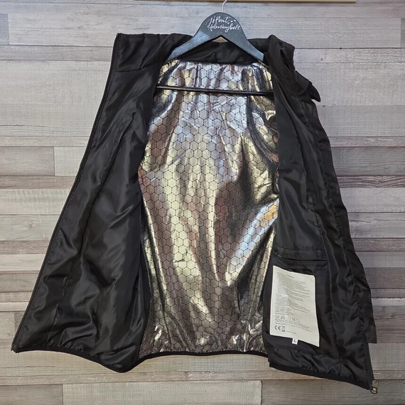 Fekete uniszex fűthető mellény, L