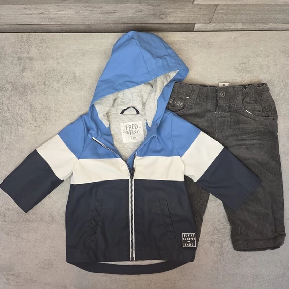 Fred&Flo kisfiú tavaszi-őszi ruhacsomag, 68