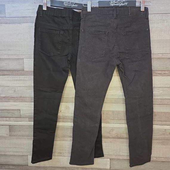 H&M és Next kislány fekete farmernadrág szett, 140