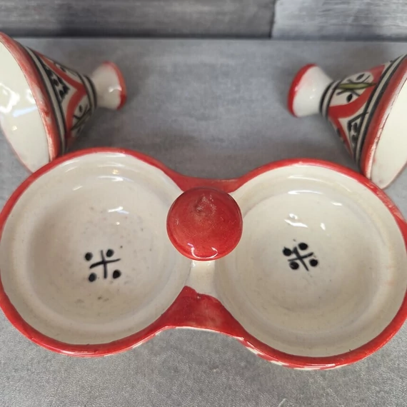 Safi marokkói kézműves kerámia fűszertartó