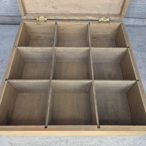 Fa teafilter tartó doboz