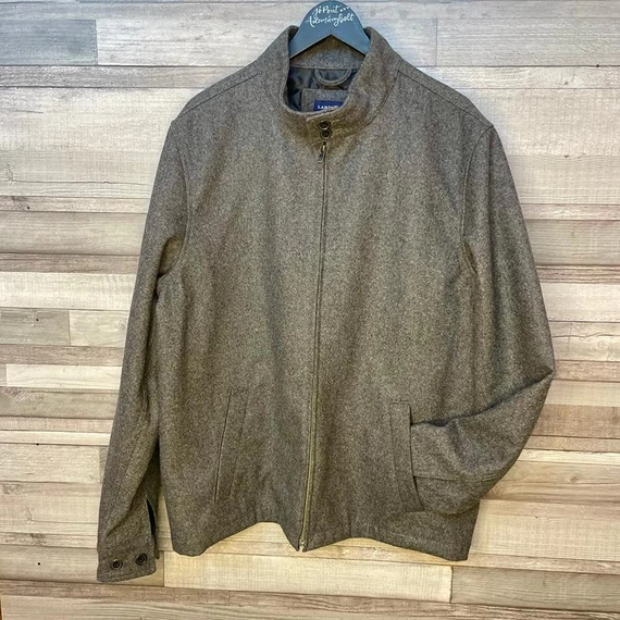 Lands' End szürke átmeneti férfi szövetkabát L