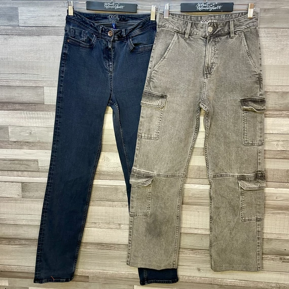 Page One szürke, Cecil kék farmernadrág szett 34