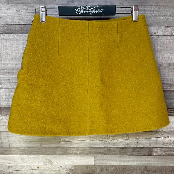 COS sárga gyapjú szoknya 36