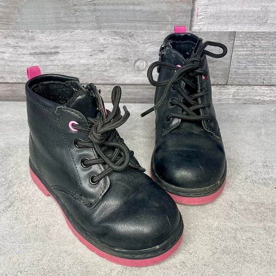 Cupcake fekete-rózsaszín kislány bakancs 23