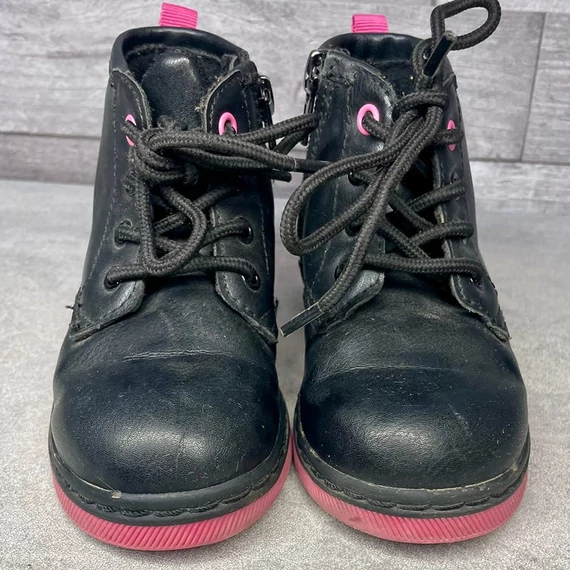 Cupcake fekete-rózsaszín kislány bakancs 23