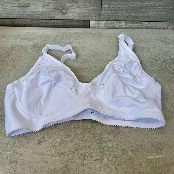 Canpol Babies Nursing Bra with Flaps szoptatós melltartó 80/D kék-fehér dobozban