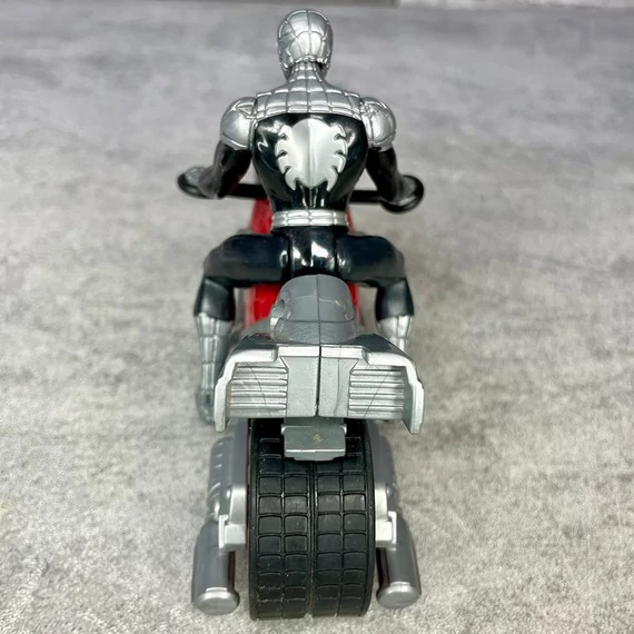 Marvel 2016 Spiderman motoros fekete-ezüst Pókember játék figura