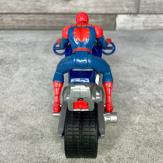 Marvel Hasbro 2013 piros-kék motoros Spiderman Pókember játék figura