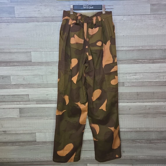 Katonai terepmintás fiú oldalzsebes nadrág, 146