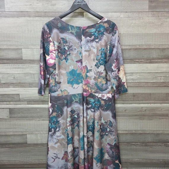 Pola virágmintás alkalmi ruha, XXL