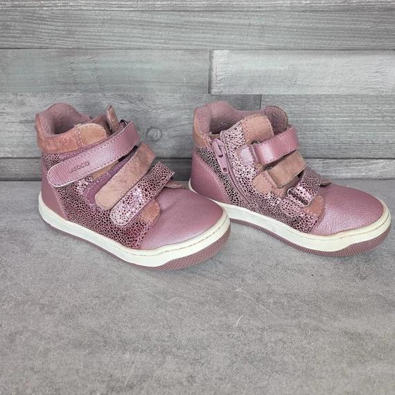 Lasocki magasszárú csillogós rózsaszín kislány cipő, 25