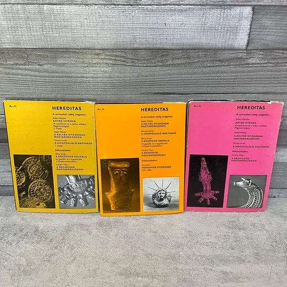 Hereditas: Dienes István: A Honfoglaló Magyarok; Kalicz Nándor: Agyag Istenek; Bóna István: A Középkor hajnala könyvcsomag