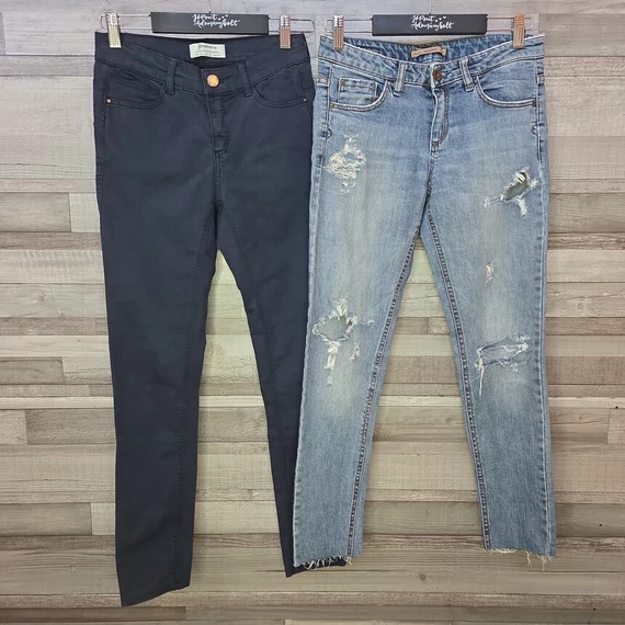 Pull&Bear és Stradivarius női farmer és nadrág szett, XS