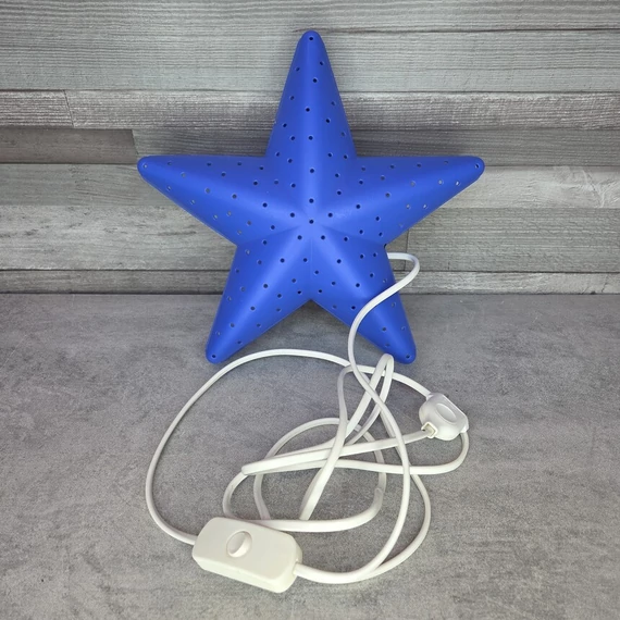 Kék csillag alakú fali lámpa