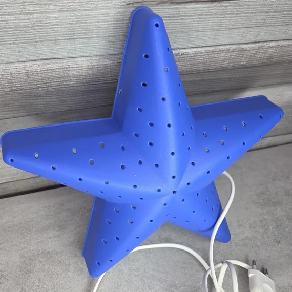 Kék csillag alakú fali lámpa