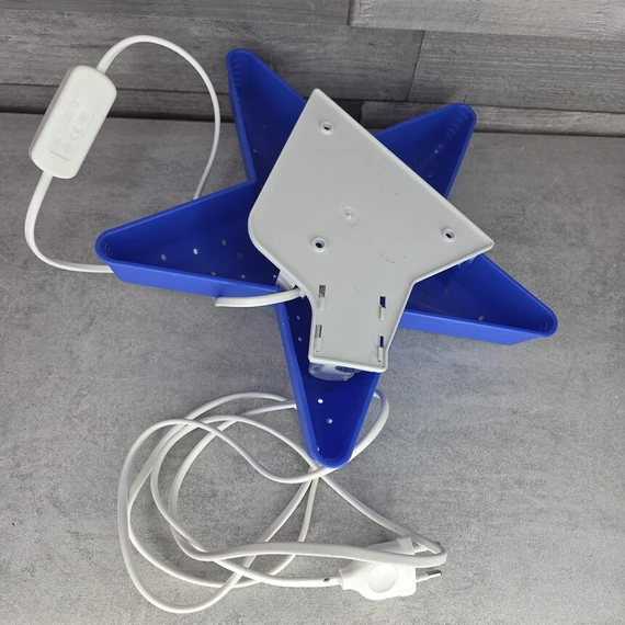 Kék csillag alakú fali lámpa