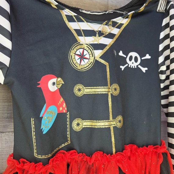 Kalóz jelmez kislányoknak, 4-5 év