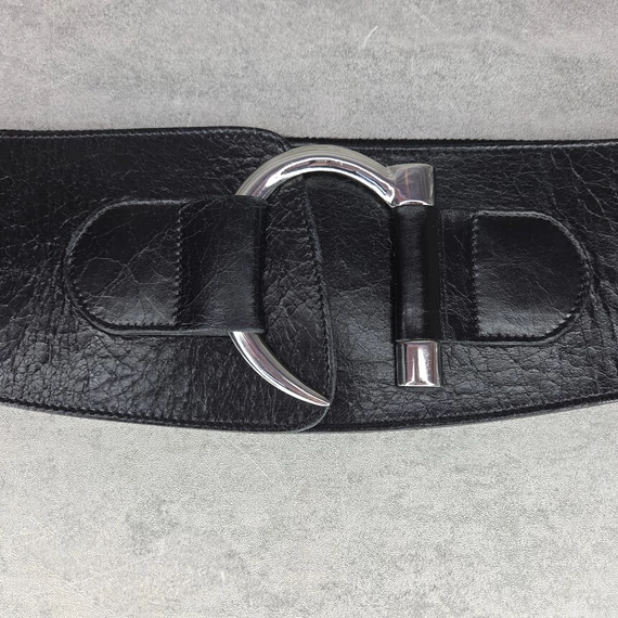 Comma rugalmas fekete női deréköv, M