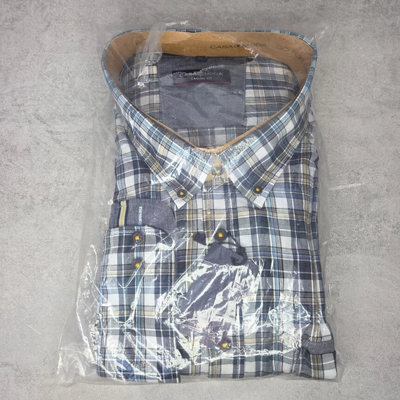 Casa Moda kockás férfi ing, 7XL