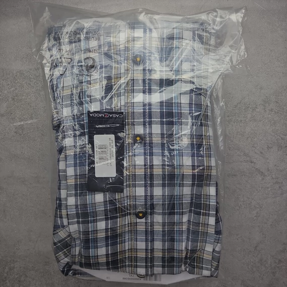 Casa Moda kockás férfi ing, 7XL