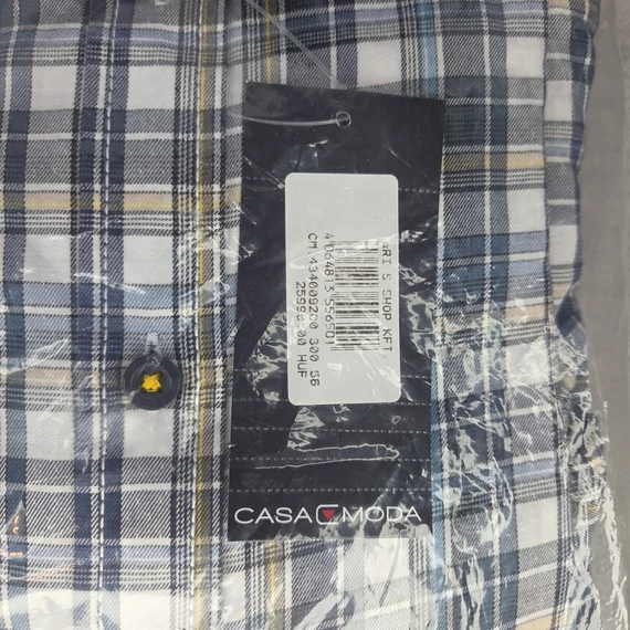 Casa Moda kockás férfi ing, 7XL