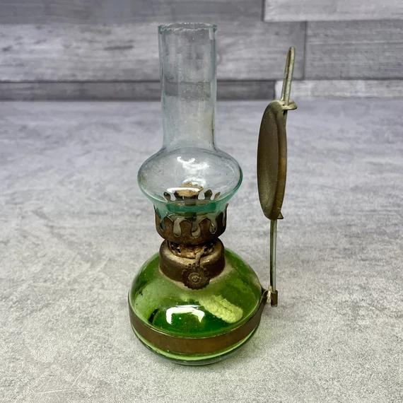 Vintage mini petróleumlámpa